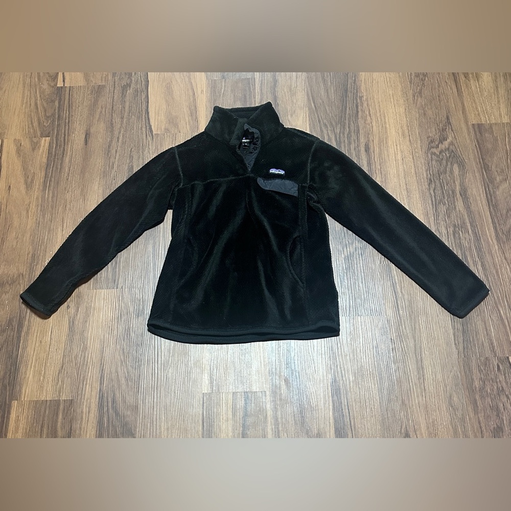 Patagonia Women's Black Re-Tool Snap-T Fleece Pullover